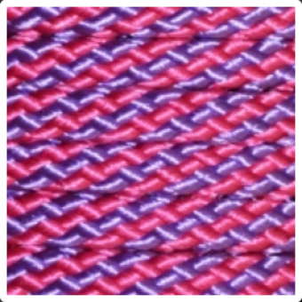 PPM touw 8 mm paars/oud roze  streep